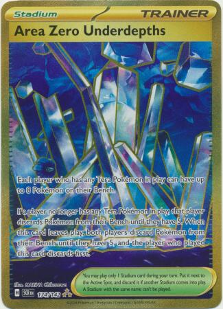 Scarlet & Violet: Stellar Crown : 174/142 - Area Zero Underdepths - Gold Secret Rare