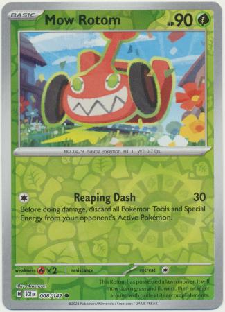 Scarlet & Violet: Stellar Crown : 008/142 - Mow Rotom - Common Reverse Holo
