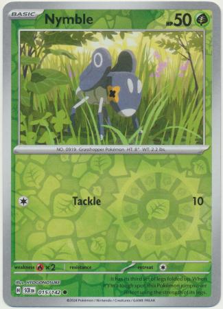 Scarlet & Violet: Stellar Crown : 015/142 - Nymble - Common Reverse Holo