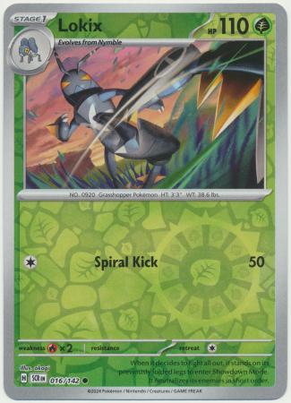 Scarlet & Violet: Stellar Crown : 016/142 - Lokix - Common Reverse Holo