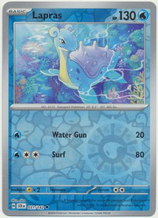 Scarlet & Violet: Stellar Crown : 031/142 - Lapras - Uncommon Reverse Holo