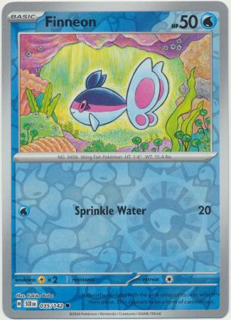 Scarlet & Violet: Stellar Crown :  035/142 - Finneon - Common Reverse Holo