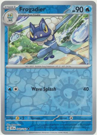 Scarlet & Violet: Stellar Crown : 040/142 - Frogadier - Uncommon Reverse Holo