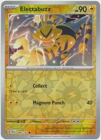 Scarlet & Violet: Stellar Crown : 046/142 - Electabuzz - Common Reverse Holo