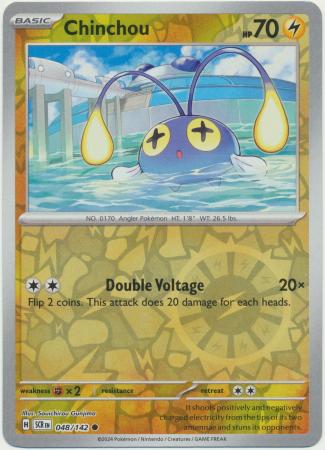 Scarlet & Violet: Stellar Crown : 048/142 - Chinchou - Common Reverse Holo