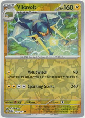 Scarlet & Violet: Stellar Crown : 053/142 - Vikavolt - Uncommon Reverse Holo