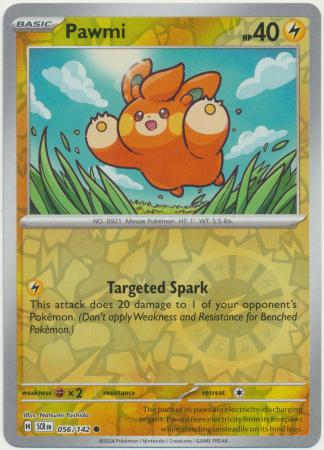 Scarlet & Violet: Stellar Crown : 056/142 - Pawmi - Common Reverse Holo