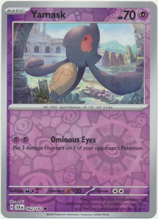 Scarlet & Violet: Stellar Crown : 062/142 - Yamask - Common Reverse Holo