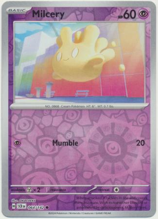 Scarlet & Violet: Stellar Crown : 064/142 - Milcery - Common Reverse Holo