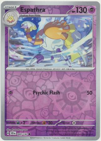 Scarlet & Violet: Stellar Crown : 069/142 - Espathra - Common Reverse Holo
