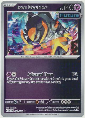 Scarlet & Violet: Stellar Crown : 071/142 - Iron Boulder - Reverse Holo Rare