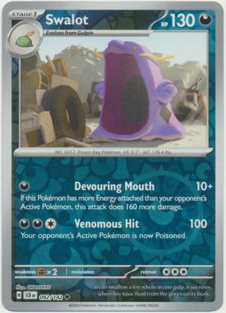 Scarlet & Violet: Stellar Crown : 092/142 - Swalot - Uncommon Reverse Holo