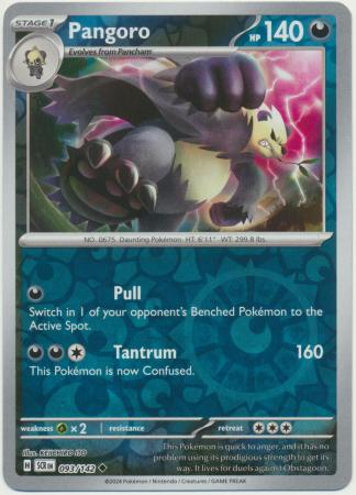 Scarlet & Violet: Stellar Crown : 093/142 - Pangoro - Uncommon Reverse Holo