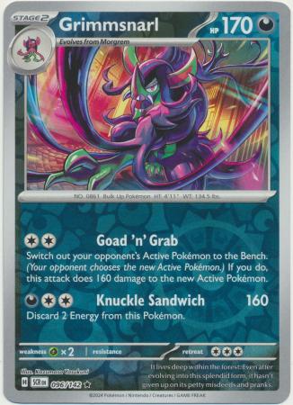 Scarlet & Violet: Stellar Crown : 096/142 - Grimmsnarl - Reverse Holo Rare