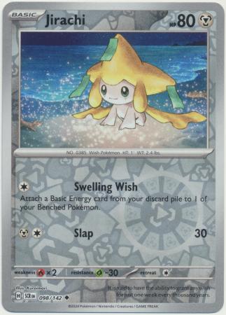 Scarlet & Violet: Stellar Crown : 098/142 - Jirachi - Uncommon Reverse Holo