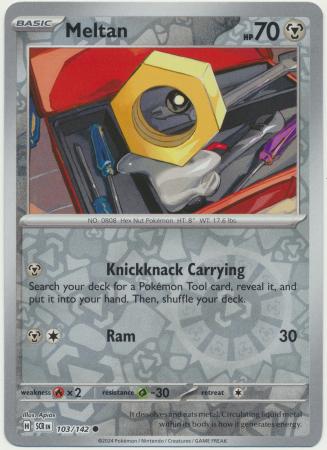 Scarlet & Violet: Stellar Crown : 103/142 - Meltan - Common Reverse Holo