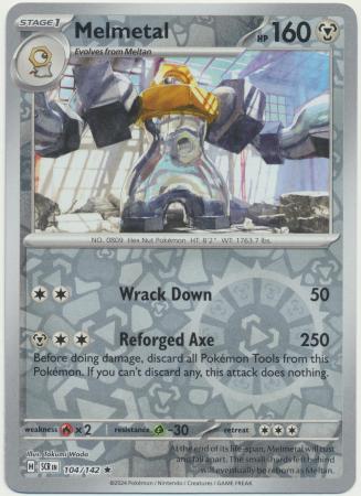 Scarlet & Violet: Stellar Crown : 104/142 - Melmetal - Reverse Holo Rare