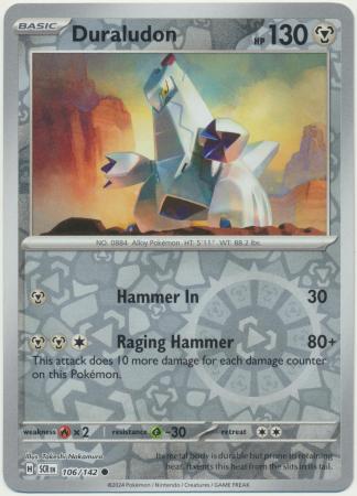 Scarlet & Violet: Stellar Crown : 06/142 - Duraludon - Duraludon - Common Reverse Holo