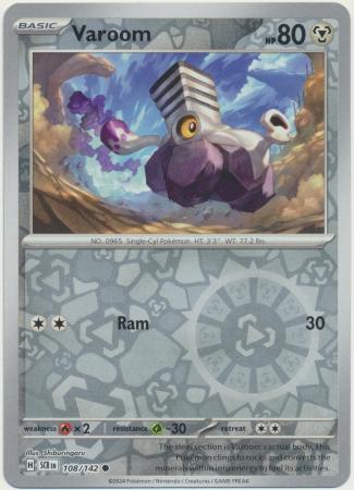 Scarlet & Violet: Stellar Crown : 108/142 - Varoom - Common Reverse Holo