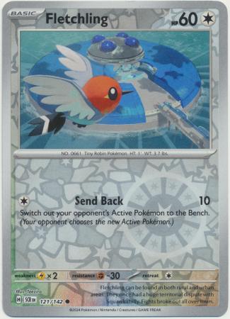Scarlet & Violet: Stellar Crown : 121/142 - Fletchling - Common Reverse Holo