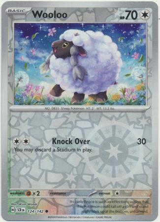 Scarlet & Violet: Stellar Crown : 124/142 - Wooloo - Common Reverse Holo