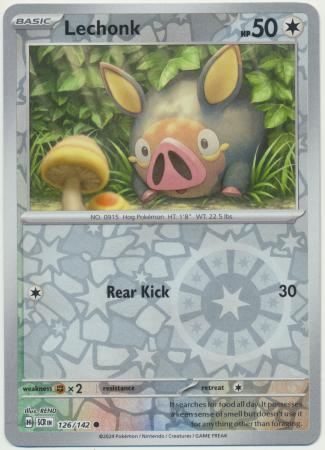 Scarlet & Violet: Stellar Crown : 126/142 - Lechonk - Common Reverse Holo