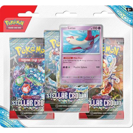 Scarlet & Violet: Stellar Crown : 3 - Stellar Crown - Pack Blister with Latias Promo (Pokemon)