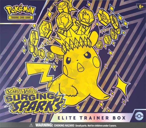 Scarlett & Violet Surging Sparks :  Scarlet & Violet - Surging Sparks Elite Trainer Box (Pokemon)