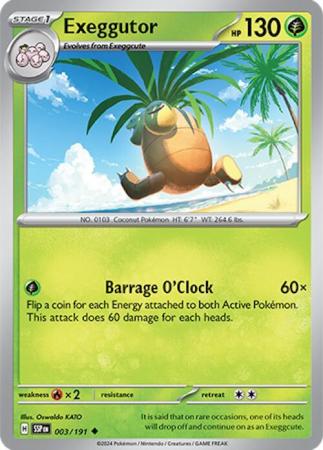 Scarlett & Violet Surging Sparks : 003/191 - Exeggutor -  Uncommon
