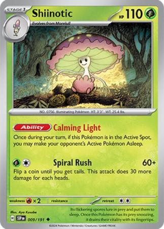 Scarlett & Violet Surging Sparks : 009/191 - Shiinotic - Uncommon