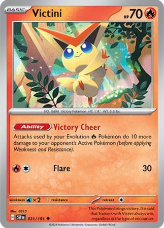 Scarlett & Violet Surging Sparks: - 021/191 -Victini - Uncommon