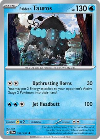 Scarlett & Violet Surging Sparks : 039/191 - Paldean Tauros - Uncommon