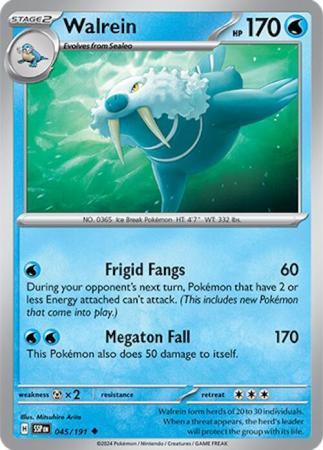 Scarlett & Violet Surging Sparks : 045/191 - Walrein - Uncommon