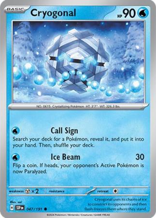 Scarlett & Violet Surging Sparks : 047/191 - Cryogonal - Common