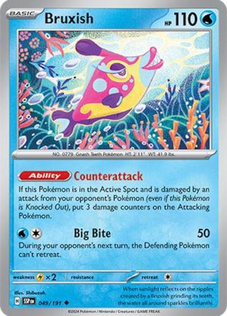 Scarlett & Violet Surging Sparks : 049/191 - Bruxish - Uncommon
