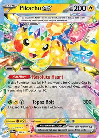 Scarlett & Violet Surging Sparks 057/191 - Pikachu ex - Ultra Rare