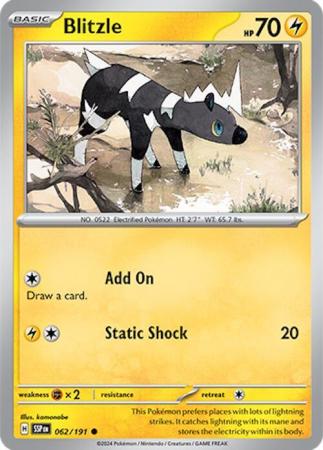 Scarlett & Violet Surging Sparks : 062/191 - Blitzle -Common