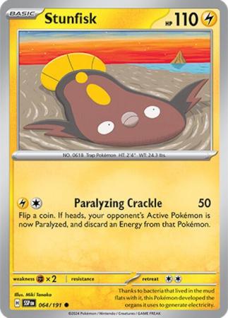 Scarlett & Violet Surging Sparks : 064/191 - Stunfisk - Common