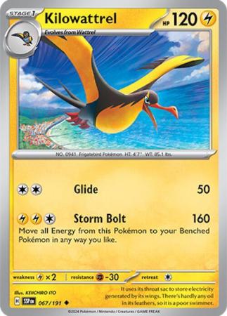 Scarlett & Violet Surging Sparks : 067/191 -Kilowattrel - Uncommon