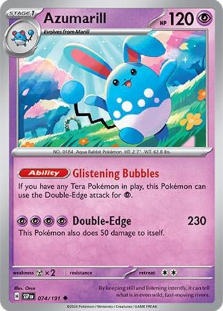 Scarlett & Violet Surging Sparks : Azumarill - 074/191 - Uncommon