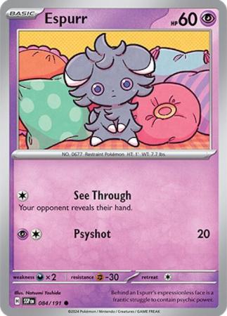 Scarlett & Violet Surging Sparks : 084/191 - Espurr - Common