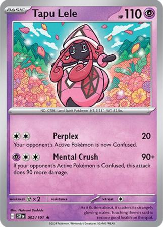 Scarlett & Violet Surging Sparks : 092/191 - Tapu Lele - Holo Rare