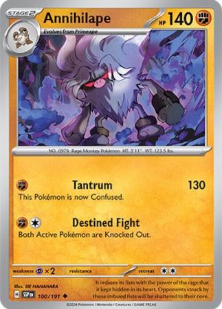 Scarlett & Violet Surging Sparks : 100/191 - Annihilape - Uncommon