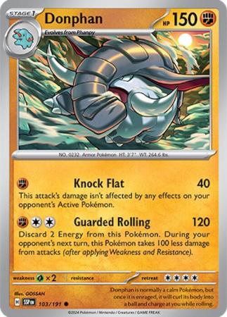 Scarlett & Violet Surging Sparks :  103/191 - Donphan - Common