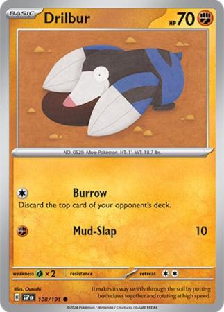 Scarlett & Violet Surging Sparks :  108/191 - Drilbur -Common