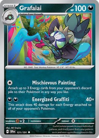 Scarlett & Violet Surging Sparks :  121/191 - Grafaiai - Uncommon