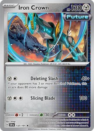 Scarlett & Violet Surging Sparks : 132/191- Iron Crown - Holo Rare