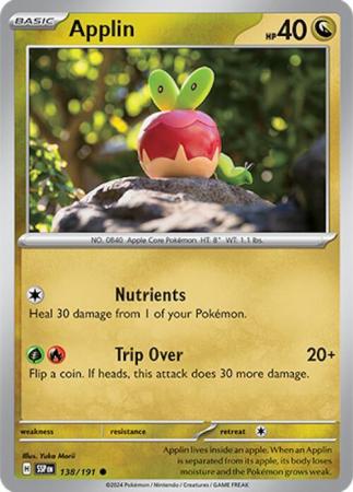 Scarlett & Violet Surging Sparks : 138/191 - Applin -  Common