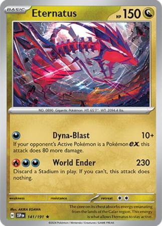 Scarlett & Violet Surging Sparks : 141/191 - Eternatus - Holo Rare