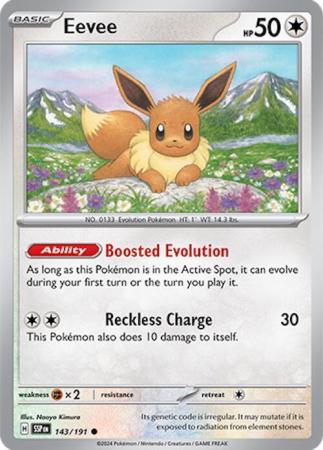Scarlett & Violet Surging Sparks : 143/191 - Eevee - Common